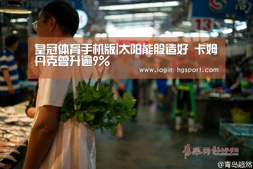 皇冠体育手机版|太阳能股造好 卡姆丹克曾升逾9%(图1) 皇冠体育手机版